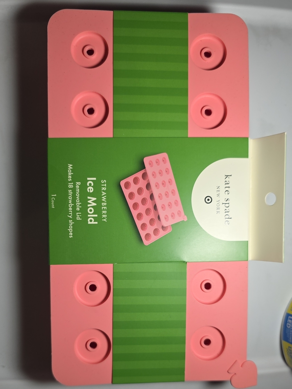 Kate Spade pink strawberry silicone mold